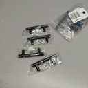 SANATO 4 Inch (2.5 Inch Hole Center) Matte Black Cabnet Pulls Kitchen Cabinet Handles, Made of Stainless Steel, Ideal for Cabnet, Drawer, Cupboard, 6 pcs