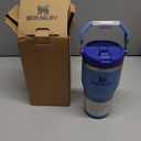 STANLEY IceFlow 2.0 Flip Straw Tumbler with Handle 20 oz | Twist On Lid and Flip Up Straw | Leakproof Water Bottle | Insulated Stainless Steel | BPA-Free | Blue Sky