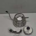 Stainless Steel Tea Kettle 800ml W/O Thermometer Gooseneck Kettle for Stovetop Pour Over Coffee Kettle Precision Pour Drip Spout Tea Pot 28oz,4 Cup,Silver,1Pack (0.9 Quarts)