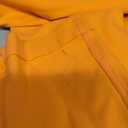 SUUKSESS Women 2 Piece Workout Sets Hidden Scrunch Hip Lifting Seamless Leggings Long Sleeve Yoga Crop Tops (Medium, Orange)