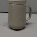 Simple Modern Voyager Signature Mug | Travel Coffee Tumbler with 360 Lid and Handle | Ceramic-Lined Insulated Stainless Steel Iced Cold Brew Cup | 12oz, Almond Birch