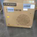 24 Inch High Velocity Floor Fan, 3-Speed Industrial Shop Fan, High Velocity Heavy Duty Metal Fan for Workshop, Garage,Warehouse,Factory