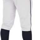 Champro Boys Triple Crown 2.0 Baseball Knickers with Braid (White, XL)
