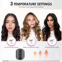 LA MAESII Automatic Rotating Curling Iron, Hair Curler with 3 Temps Fast Heating, 2-Way Rotating 1 Inch Curling Wand, Ceramic Coating, Ionic, Anti-Scald, Anti-Tangle, Dual Voltage Auto Shut-Off (Gray)