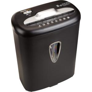 7-8 Sheet Cross Cut Paper and Credit Card Shredder with 15.5L Bin for Business & Home Office Use with Reverse Function, Black
