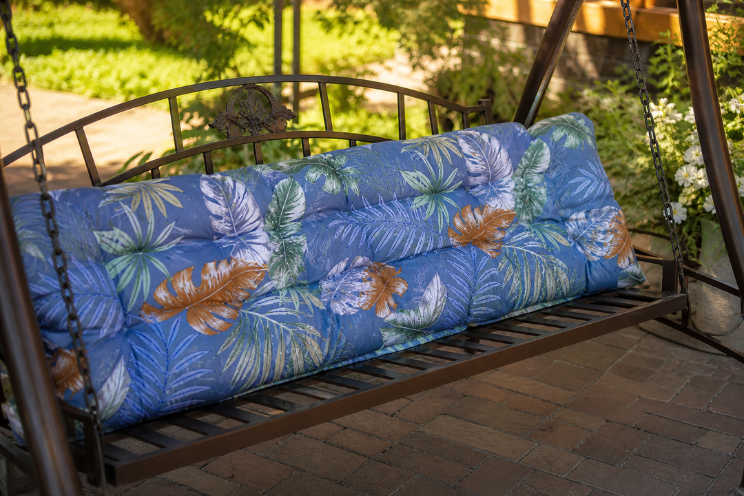Outdoor Bench Cushion, Tufted Patio Seat Pad for Garden Bench, Porch Swing, Indoor/Outoor Furniture, 48X18X4 inch
