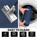 Hargiis Kitchen Rug, Rubber Non Slip Kitchen Rugs Washable, Absorbent Runner Mat for Floor, Machine Washable Standing Mats for in Front of Sink, Door, Laundry, Entryway (Navy Blue, 71" 35.5")