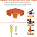 THTEN WA0010 WA0004 Trimmer Blades Head Spool 10ft 0.065" Compatible with Worx WG180,WG175,WG170,WG163,WG156,WG155,WG154,WG153,WG152,WG151.5,WG151,WG150 Line String Trimmer 1+10+6+4+1