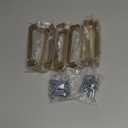 Ravinte 10 Pack Solid 5 Inch Square Cabinet Handles - Champagne Bronze Pulls for Drawers and Kitchen Cabinets - Hardware