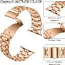 JOYOZY Compatible Apple Watch Band 49mm 45mm 44mm 42mm 41mm 40mm 38mm, Upgraded solid stainless steel Metal Watch band for iWatch Series Ultra SE 8 7 6 5 4 3 2 1 for men women