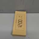 ALANAS Battery Operated Alarm Clock, Portable Digital Clock with Large Display, Snooze, Temperature & Date, Auto-Dim Night Light for Easy Reading, Ideal for Seniors, Kids, Bedroom, Travel, Nightstand (White)