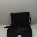 Amazon Basics Comfortable Seat Cushion & Lumbar Support for Office Chairs, Memory Foam, Black