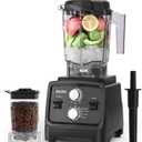 Aeitto Blenders for Kitchen with 1800W Motor, 68Oz. Large Capacity, 2-in-1 Blender & Grinder Combo, BPA-Free Countertop Professional Blender for Smoothies, Ice Crush, Frozen Drinks, Black