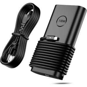 130W USB C Laptop Charger Compatible with Dell XPS/Precision/Latitude | for Dell XPS 15 17 9575 9500 9700, Precision 5530 5550 5560 5750 5760, Latitude 7410 7310 9410 9510, 10FT Type C Power Cord