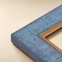 Textured Slate Blue 12x24 Picture Frame with Gold Inner Trim