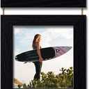 6X6 Picture Frame, Wall Hanging Picture Frames Collage with 3 Opening Frames Black