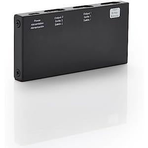 Amazon Basics HDMI Splitter 1 in 2 Out, 4K@60Hz for Dual Monitors, Mirror Only, Black