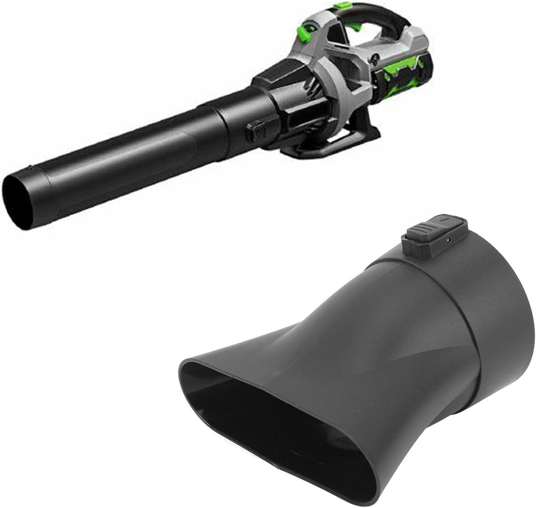 Fit Flat End Nozzle, Lightweight ABS PC Replacement Attachment for Cordless Leaf Blowers, Enhanced Airflow Design for Wet Leaves and Debris Clearance