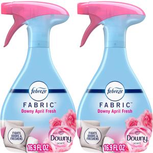 Febreze Odor-Fighting Fabric Refresher, Downy April Fresh, 16.9 fl oz, Pack of 2