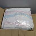 Cozy Line Home Fashions Light Pink Blue Coral White Ruffle 100% Cotton Reversible Girl Quilt Bedding Set, Reversible Coverlet Bedspread (Shabby Chic, Queen - 3 Piece)