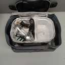 Buddew Electric Lunch Box for Adults, 80W Heated Lunch Box with Dual 1.5L Stainless Steel Portable Food Warmer,12/24/110V Lonchera Electrica Portatil for Travel&Work, Loncheras para Hombres de Trabajo (Black - Dual Container)