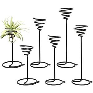 AHANDMAKER 6 Packs Airplant Planter Holder, 3 Sizes Air Plant Container Tillandsia Holder for Displaying Small Air Plant, Home Office Desktop Decoration