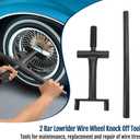 2 Bar Lowrider Wire Wheel Knock Off Tool with Bar Suitable for Dayton Luxor Zenith China 2 Bar Wire Wheels Removal and Installation Tools