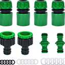28P Garden Hose Connector Set,1/2 in Hose Quick Connectors, 1/2 in Double Male Snap Connector, and 2-in-1 3/4 in&1/2 in Faucet Hose Connector for Garden