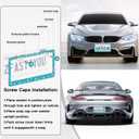 2 Pack License Plate Frames for Women, Sparkly Rhinestone Diamond Car Accessories with Glitter Crystal Caps (Blue2PCS)