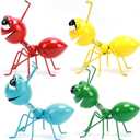Cruis Cuka Metal Yard Art Garden Decorative Cute Ant Outdoor Wall Sculptures-Set of 4