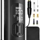 AZUNO Tire Inflator Portable Air Compressor, 3X Fast Inflation Portable Air Pump, Auto Shut-Off Tire Pump for All Cars Motorcycles & Bikes, with Presta and Schrader Valves, Accurate Pressure, 150PSI