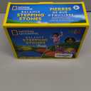 NATIONAL GEOGRAPHIC Stepping Stones for Kids 6 Durable Non-Slip Stones Encourage Toddler Balance & Gross Motor Skills, Indoor & Outdoor Toys, Balance Stones, Obstacle Course 