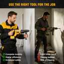 Cordless SDS-Plus Rotary Hammer Drill Compatible with Dewalt 20V MAX, 3J