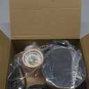 Tuanse 2 Pcs Polished Metal Desktop Lamp Base E26 E27 Screw Light Bulb Holder Sockets Night Light Base Lamp Replacement for Holding Bulb 6 Feet Cord on Off Switch Plug(Wood Color)