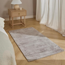Rug in Taupe, Short Pile Rug for Living Room, Bedroom, Children's Room, Dining Room or Hallway 4x9 floor rug