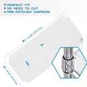 BRIAN & DANY Wire Shelf Liner 18" X 48", Heavy Duty Shelf Liners for Wire Shelving, Waterproof Protector Mats, Set of 6, Transparent