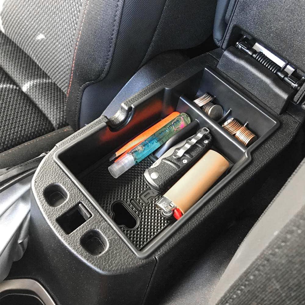 EDBETOS Center Console Organizer Tray Compatible with Jeep Renegade Accessories 2015-2019 2020 2021 2022 2023 Armrest Glove Box Secondary Storage (Black Trim)