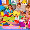 Henoyso 1500 Pcs Construction Paper Bulk for Kids Assort Color Lightweight Craft Paper for Holiday Drawing School Supplies Back to School Supply, 9 x 12 Inch and 12 x 17 Inch, 20 Colors