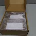 Acrylic Spice Rack Wall Mount-6 Inch, Clear Spice Shelf Storage Holder, 4 Pack Hanging Seasoning Rack Organizer for Cabinet Door, Cupboard or Wall Kitchen (Adhesive or Screw)