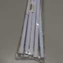 2 Complete Spring Tension Curtain Rods (6 Sections Total) - 33 to 59 Inches, Adjustable Curtain Rods No Drilling Spring Loaded Curtain Rods for Windows Doors, White