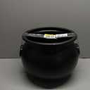 Union Products Black 16 Inch Spooky Witch Cauldron for Indoor and Outdoor Halloween Decoration and Trick or Treat Candy Container, Black
