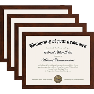 upsimples Certificate Frame, 8.5 by 11 Glass Diploma Frames, 4 Pcs Mahogany
Displays 8.5x11 Document and Degree, Graduation Gift for Wall or Tabletop Decor, High-definition Glass