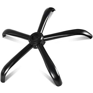 MASTERY MART Heavy Duty Office Chair Base Replacement, 2500 Lbs, 28"(70 cm), Metal Desk Chair Base Replacement Parts with Universal Gas Cylinder Hole and Casters Sockets, Matte Black, 3 Pieces Of Long Parts
