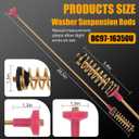 DC97-16350S DC97-16350U DC97-16350T DC97-16350V Washer Suspension Rods Compatible for Samsung WA50R5200AW/US WA50R5400AV/US WA45N3050AW/A4 WA45T3200AW/A4 WA54R7200AW/US Washer Parts by MIFLUS