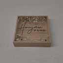 Unittype Honey Moon Fund Box Wedding Card Rustic Wooden Fund Case Wood Greenery Honeymoon Shadow Box for Wedding Reception Party Bridal Shower Gift, 8 x 8 Inch