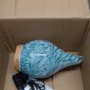 Porseme 280ml Essential Oil Diffuser Glass Color Changing Aroma Air Diffusers Aromatherapy Ultrasonic Cool Mist Humidifier 7 Running Hours Waterless Auto-off for Sleeping, Yoga, Office, Spa(Blue Wave)