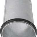 Repa Market 4" Inch Male to Female Metal Pipe Coupler 6" Inches Long - Round HVAC Ducting Joiner - Seamless Straight Ventilation Channel Connections - Perfect for Retrofit and Extensions