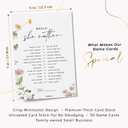 GardenCity Would She Rather, Bridal Shower Games, Baby Shower Games, 50 Cards, Wildflower