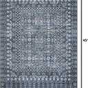 Loloi Rifle Paper Co. Maison Collection MAO-03 Rosette Blue 2'-3" x 3'-9", .19" Pile Height, Accent Rug