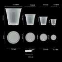 8 pcs 5/6/7/8 inch Large Clear Nursery pots for Plants with Saucers,Thick Plastic Nursery pots for Plants with Drainage Holes for Monstera Plant Live,Ariod,etc, 5/6/7/8 inch with trays
